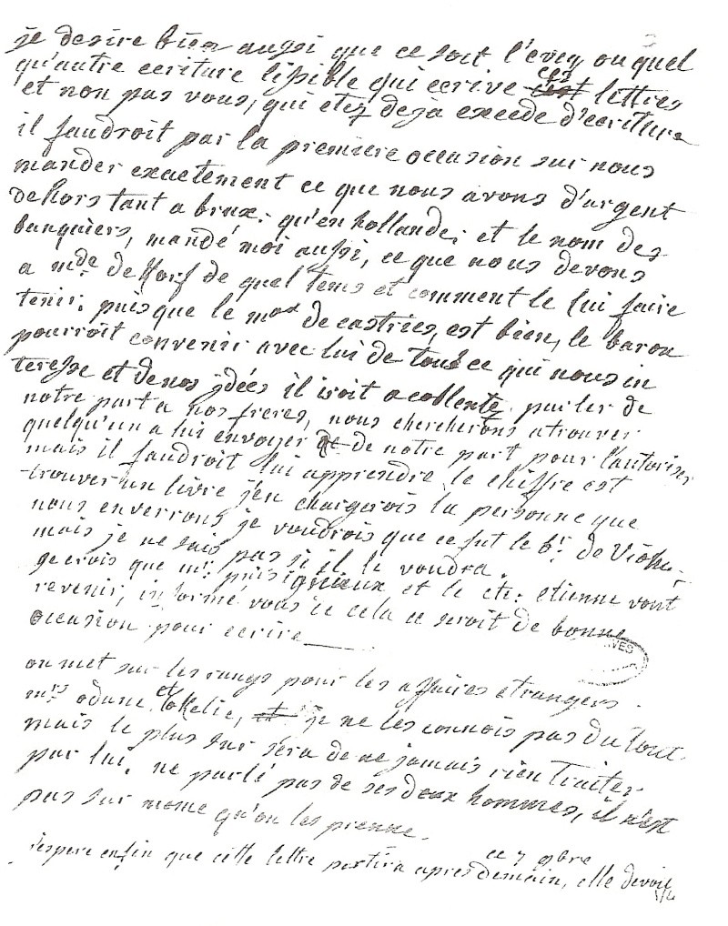 Correspondance entre Marie Antoinette et Fersen - Page 2 Lettre18