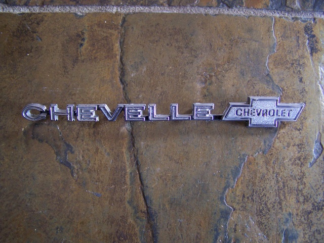 Trunk Lid Chevelle Emblem for 73' Malibu 73chev14