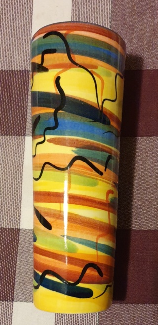 Temuka handpainted vase 20230814