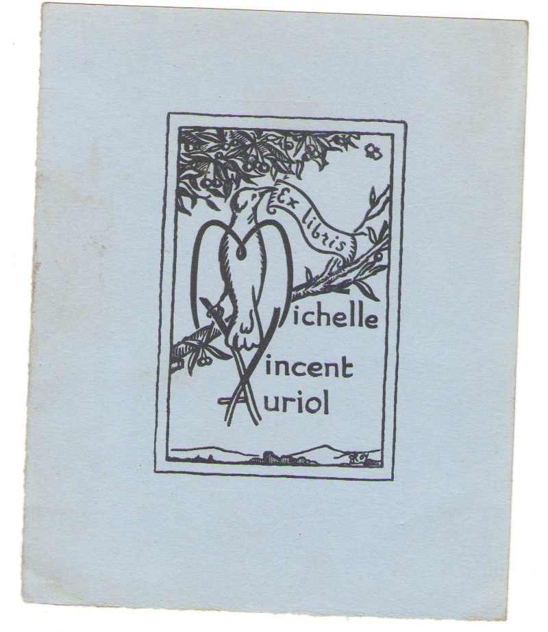 Ex-Libris M.V. Auriol Numeir10