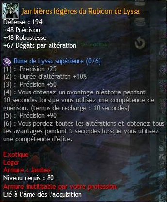 PvE : Screenshot des Stats des armures des différents temples d'Orr Legerj12