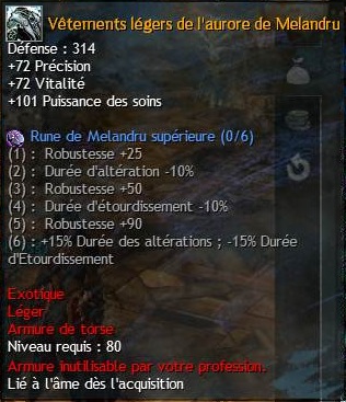 PvE : Screenshot des Stats des armures des différents temples d'Orr Legert12