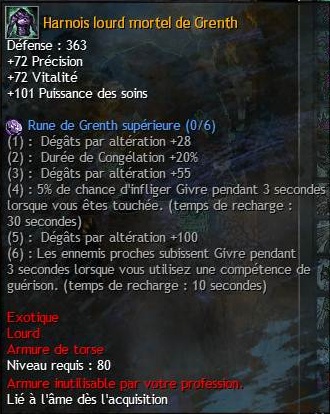 PvE : Screenshot des Stats des armures des différents temples d'Orr Lourdt14