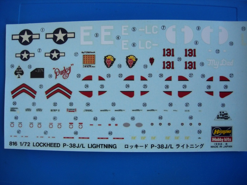 P38J Lightning - Hasegawa - 1/72 Dscn4832