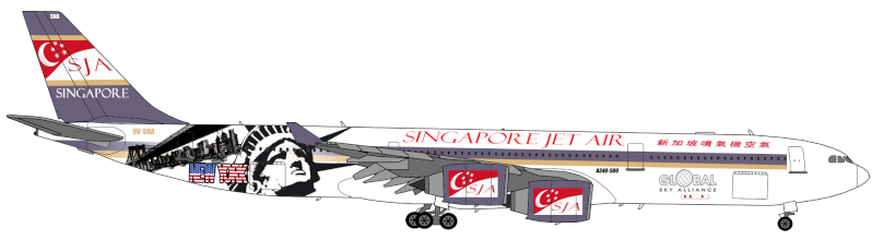 Singapore Jet Air - Flotte 9v-sna10