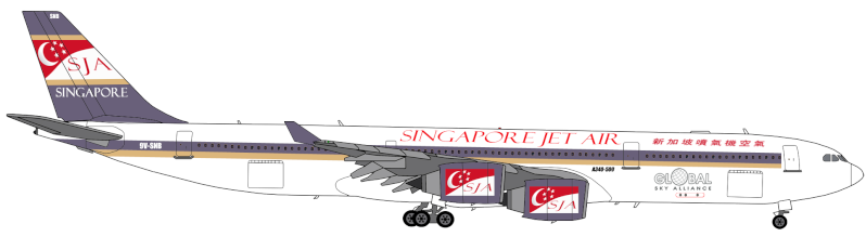 Singapore Jet Air - Flotte 9v-snb10