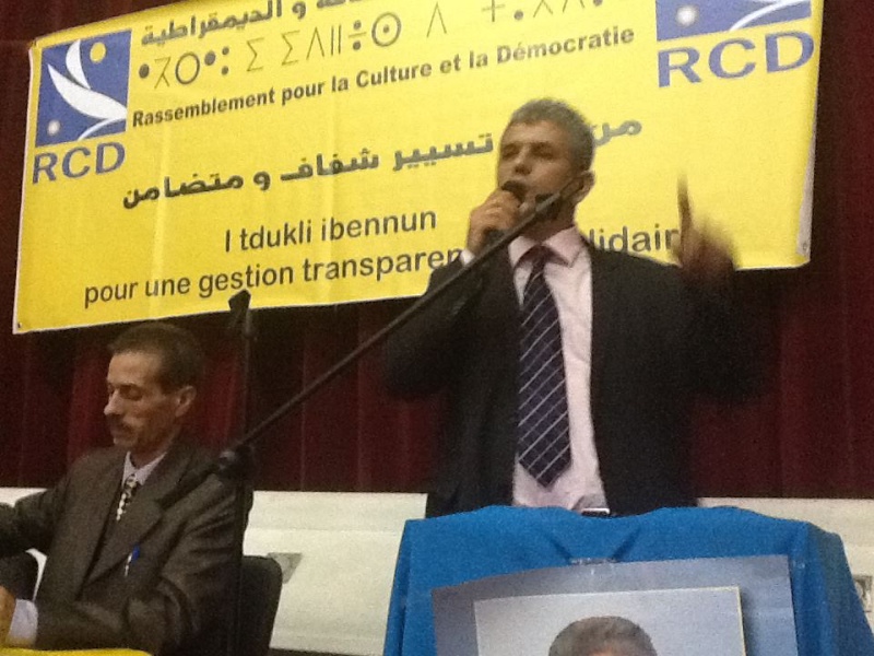 Meeting du président du RCD, Mohcine Belabbes, à Bgayet 24 novembre 2012 1274