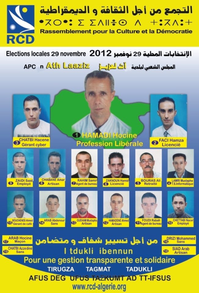 Les candidats du RCD pour la commune Ath Laaziz (Tuviret, Bouira) 140