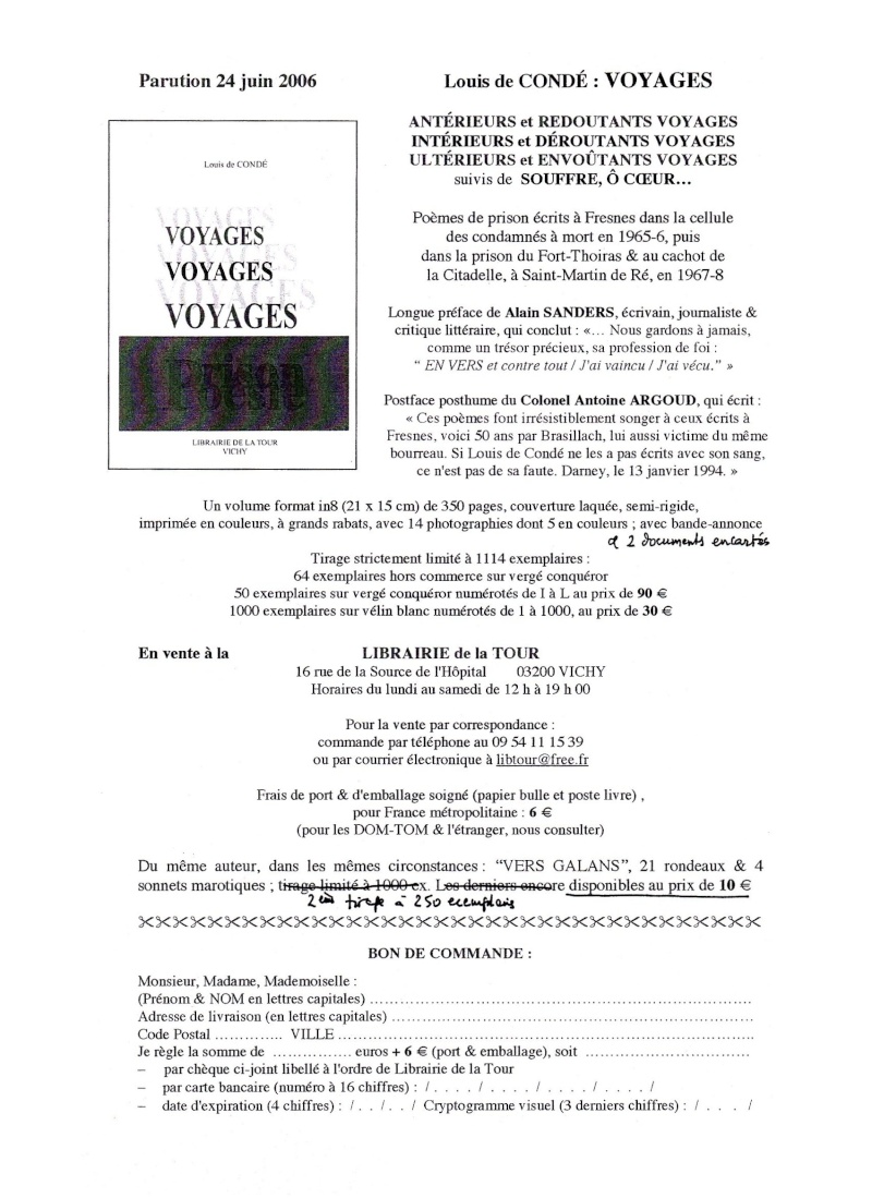 Poèmes - Louis de Condé : Voyages Conda010