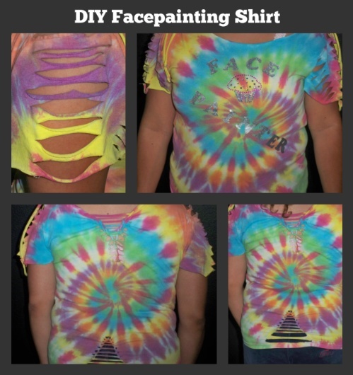 DIY Facepainting Shirt Diy10