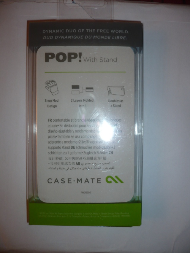 MOBILEFUN - [MOBILEFUN.FR] Test de la coque Case-Mate Pop noir/grise pour HTC EVO3D 210