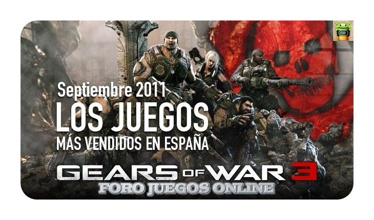Los juegos ms vendidos en Espaa. Septiembre 2011. Losmas12