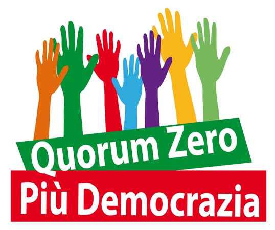 progettazione logo e immagini per Iniziativa Quorum Zero e Più Democrazia 3310