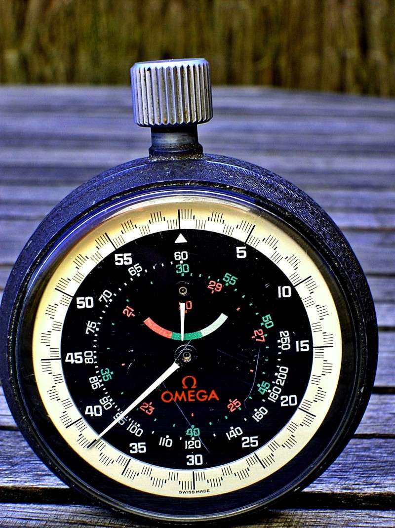 Chronometre OMEGA sportif ou industriel , comment lire le temps écoulé ? Omega10