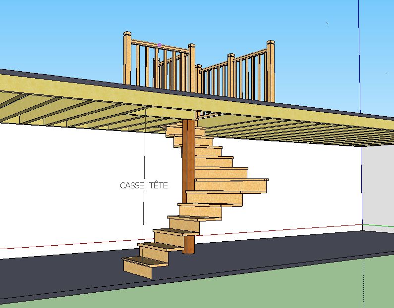 conception d'un escalier avec skechup 2011_221