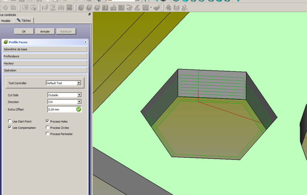 Produire son gcode avec Freecad Poche11