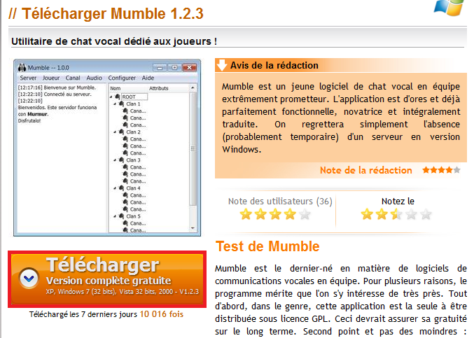 Un serveur Mumble pour les guildes de Domen T-l-ch10