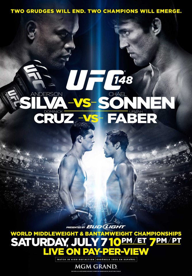 Anderson Silva vs Chael Sonnen rematch to serve as UFC 148 main event in Las Vegas (not Brazil) on July 7  39879110