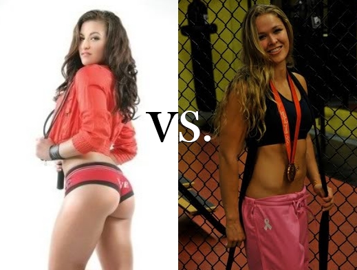 Miesha Tate and Ronda Rousey look to take WMMA to the next level on Strikeforce Heavyweight Grand Prix Finale Card Tate_v10