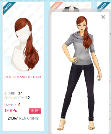 LE Glam: RED SIDESWEPT HAIR Untitl18
