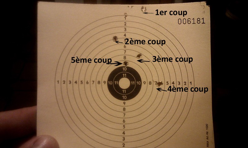 Premiers essais avec la Diana modèle 48 cal 4,5 à 30m Diana111