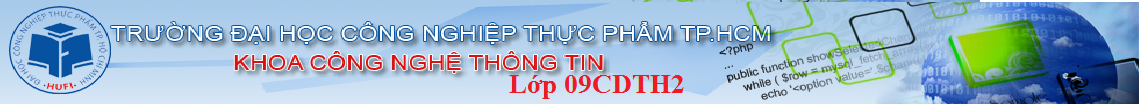 Forum của lớp 09CDTH2