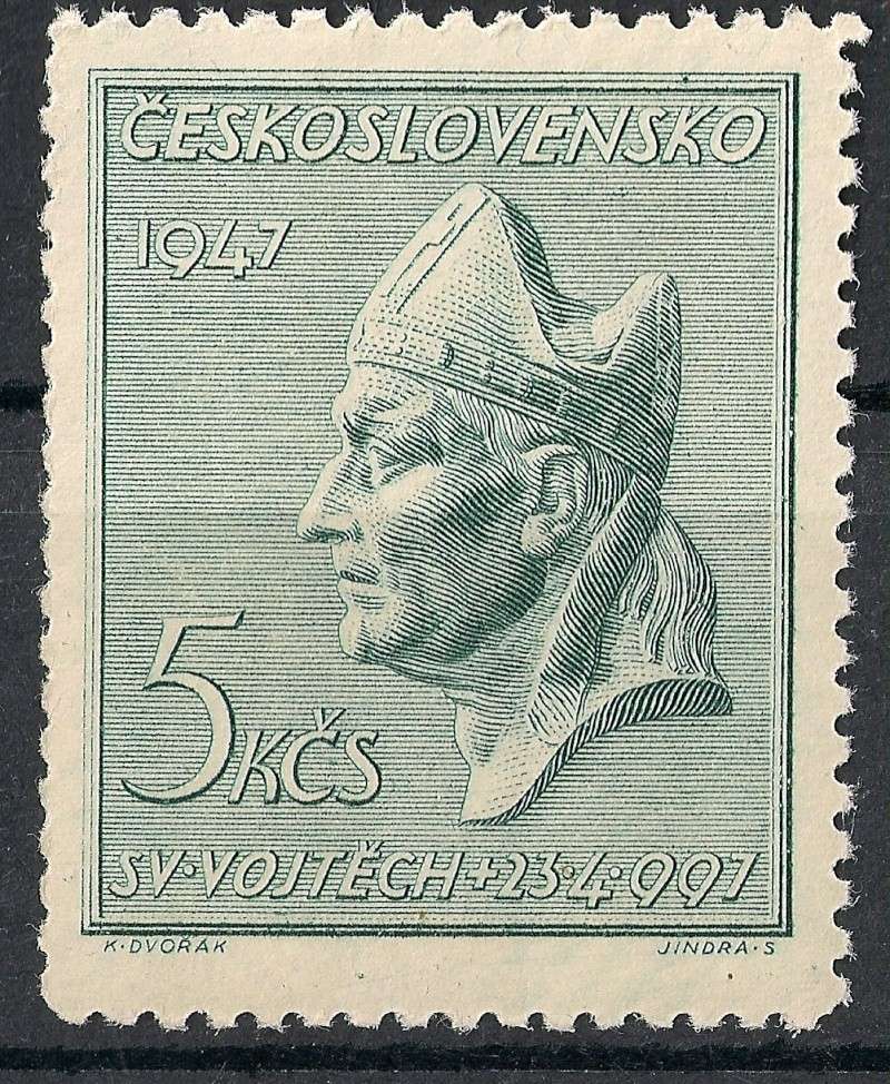 Tschechoslowakei - Briefmarkenausgaben 1947 Scann759