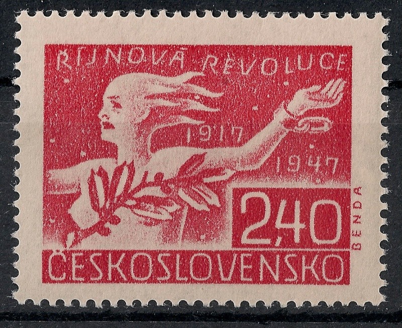 Tschechoslowakei - Briefmarkenausgaben 1947 Scann769