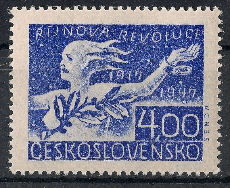 Tschechoslowakei - Briefmarkenausgaben 1947 Scann770