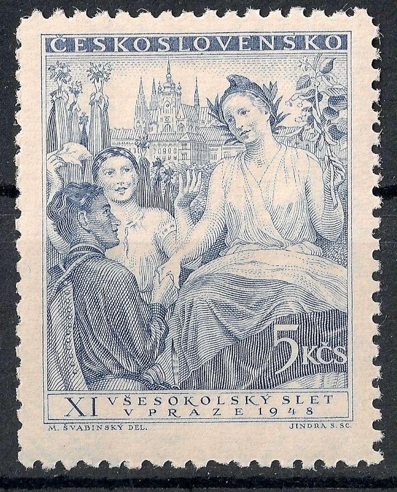 Tschechoslowakei - Briefmarkenausgaben 1948 Scann831