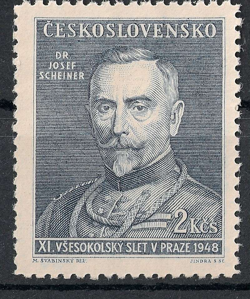 Tschechoslowakei - Briefmarkenausgaben 1948 Scann911