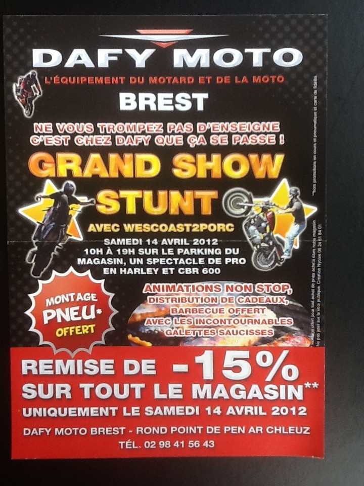 Show Stunt Dafy Moto Brest  SAMEDI 14 AVRIL Stunt010