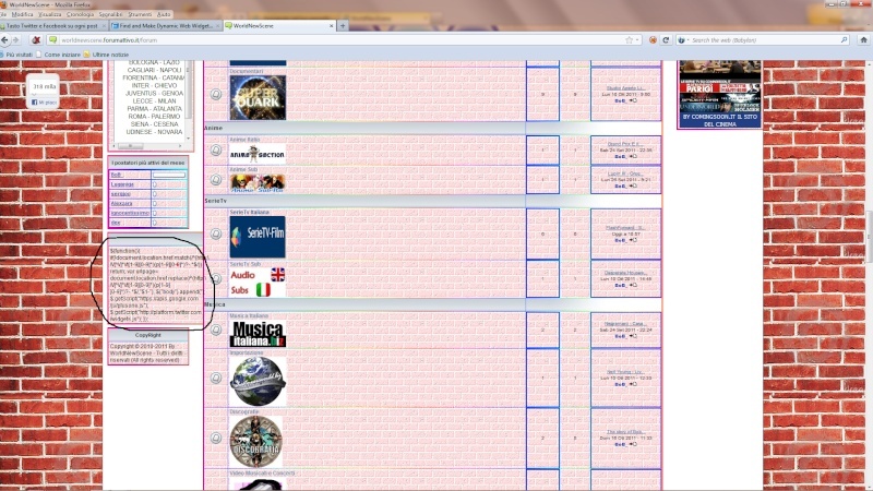 Tasto Twitter e Facebook su ogni post Immagi13