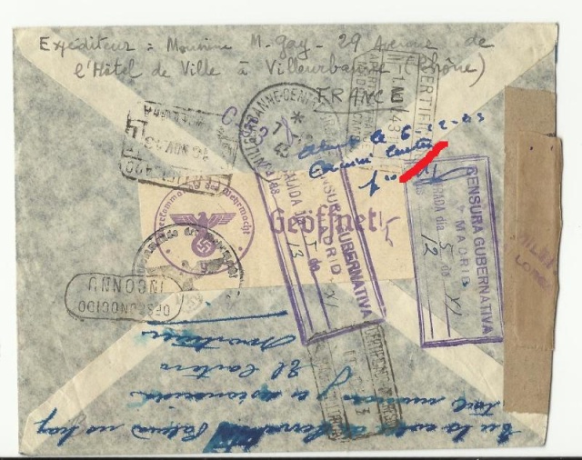 Lettre pour Ile Baléares Y10