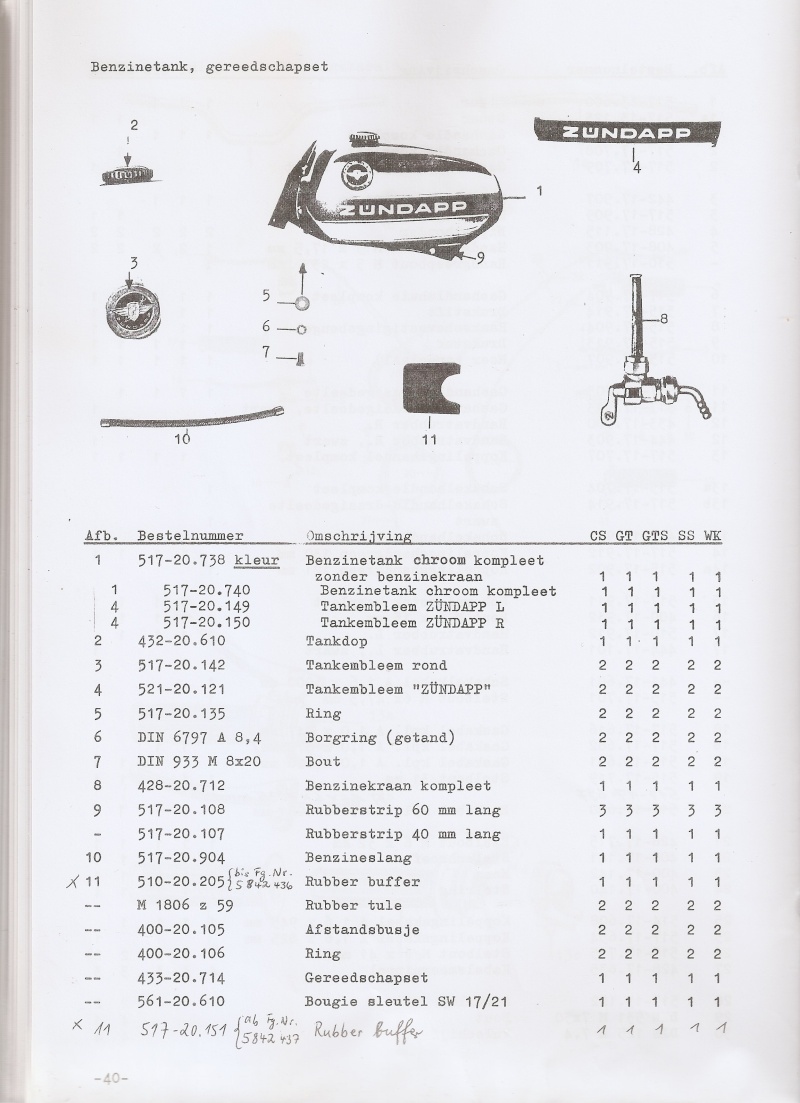 CATALOGUE PIÈCES DÉTACHÉES 517 CS50 GT50 GTS50 Super SPORT WC par RJM Scan0168