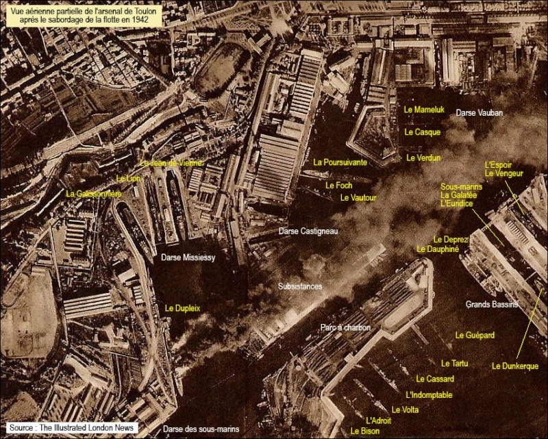 Le Sabordage de la Flotte le 27 novembre 1942 à Toulon 1942_s11