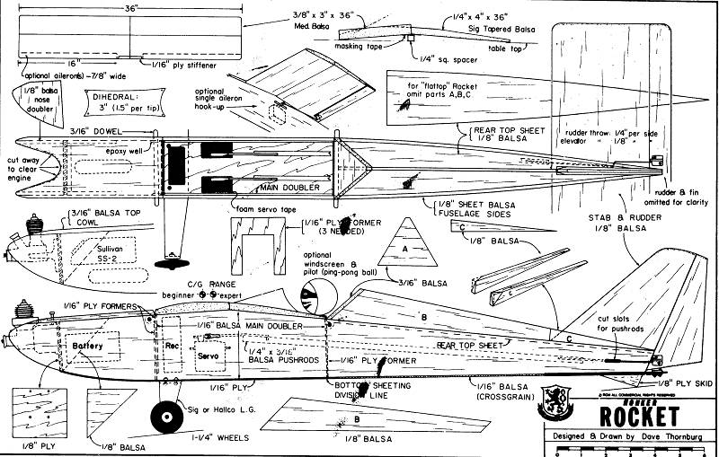 Looking for: Easy to build basic RC airplane plans Honker14