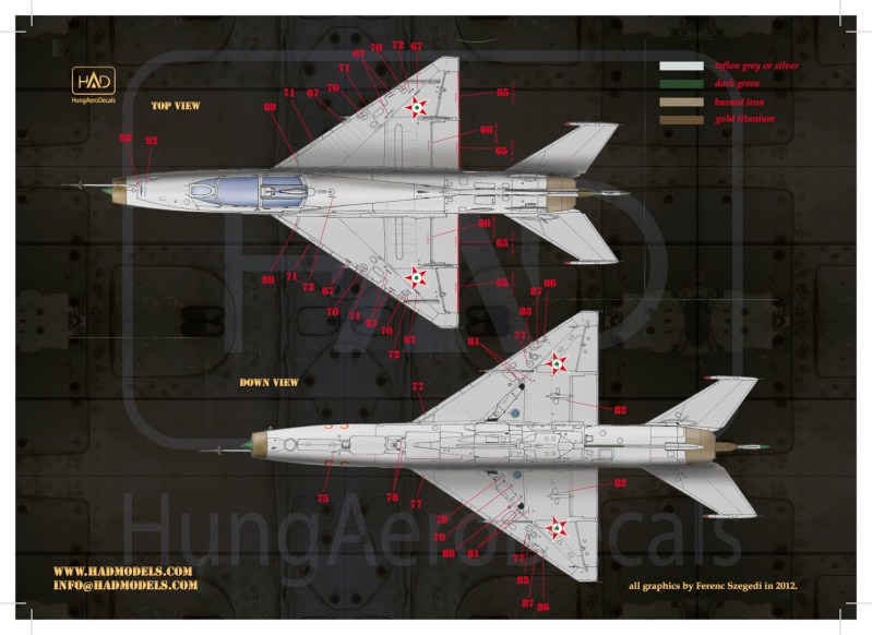 32017 MiG-21 UM magyar stencilek Ezüst és teflon színű gépekhez 1:32 32017_11