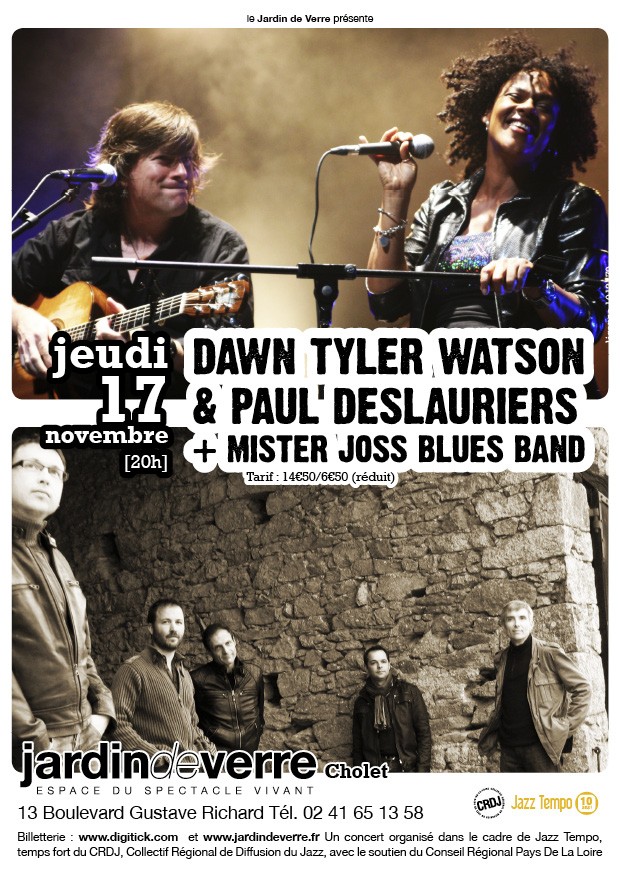 Mister Joss Blues Band + Dawn Tyler Watson & Paul Deslauriers Flyer_10