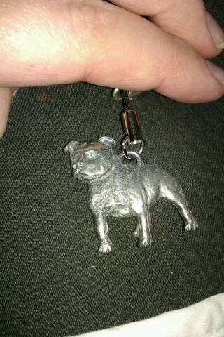 Staffy keyring