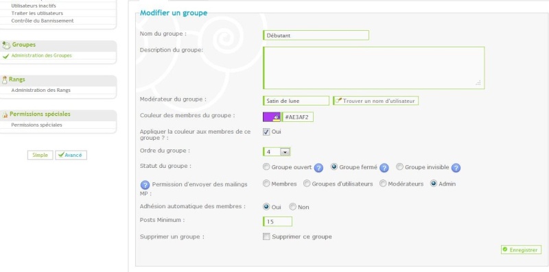 La couleur du groupe n'apparait pas dans la légende " qui est en ligne " Sc210