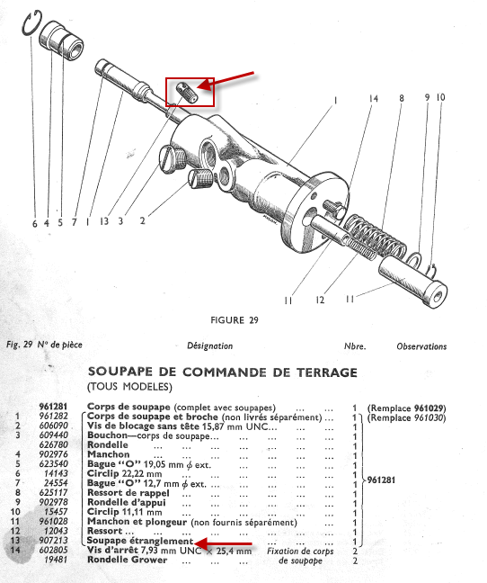 Problème Relevage David Brown 950 - Soupape d'étranglement. Releva10