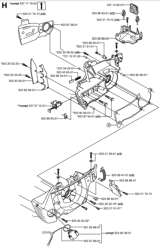 Husqvarna 351 e 353 35310