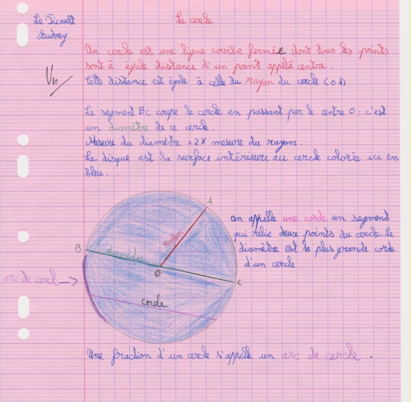 leçon de géométrie : le cercle Gaomat10