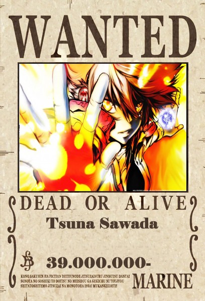 Wanted de Tsuna Sawada Tsuna_11
