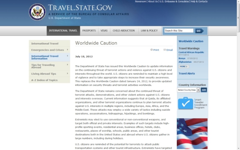 Departamento de Seguridad de EE.UU.  emite una Declaración de “ALERTA”  ante posibles atentados en el mundo Comuni11