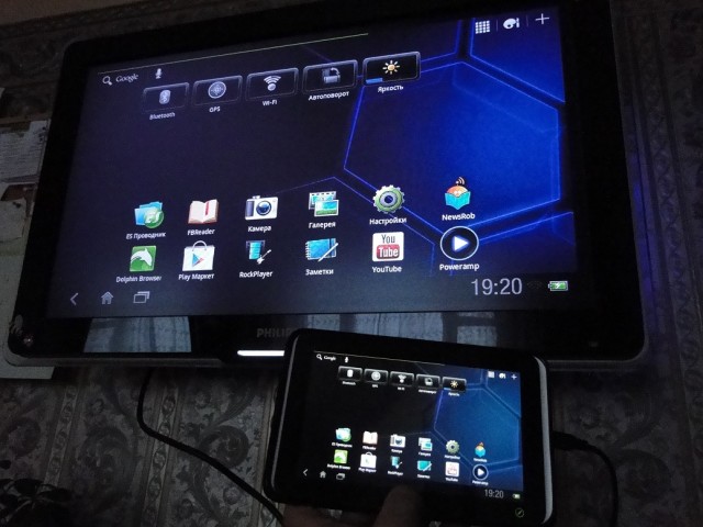 Samsung i9100 Как я подключал свой планшет к телевизору Dsc07811