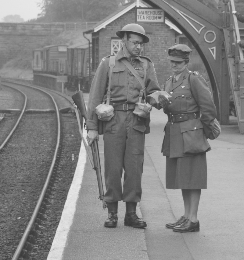 on duty at goathland station Img_bw10