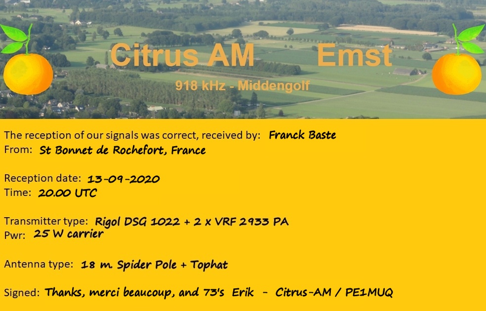 eQSL de Citrus-AM 918kHz (Pays-Bas) Qsl_ci10