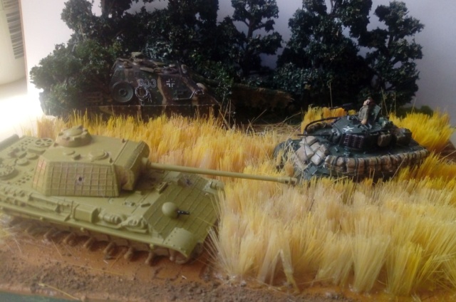 Photo souvenir -- M5A1 Stuart , SdKfz 173 Jagpanther & Panther 18-06-13